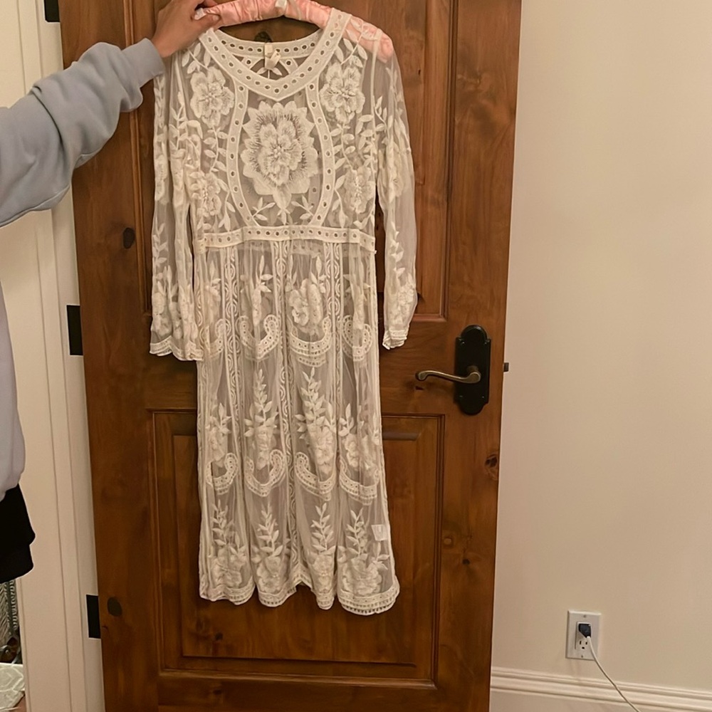 my beloved white see through dress/cover up